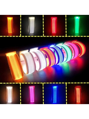 Büyük Pembe 10 Adet 5/10/20/50 Adet LED Işık Bilezik Neon Bilezik Light Up Bilezik Bileklik Çocuklar Yetişkinler Için Neon Karanlıkta Glow Parti Malzemeleri (Yurt Dışından)