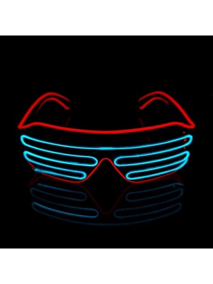 Z01 LED Neon Rave Gözlük Yanıp Sönen LED Güneş Gözlüğü 16 Renk Light Up Gözlük Karnaval Parti Karanlıkta Glow Gözlük Festivali Malzemeleri (Yurt Dışından)