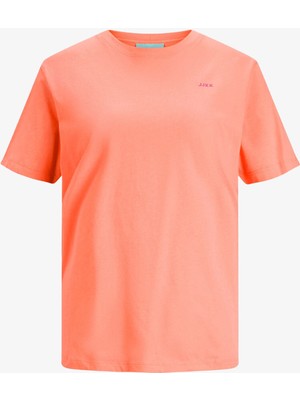 Jjxx Jxanna Kadın Turuncu T-Shirt 12206974-PEACHECHO