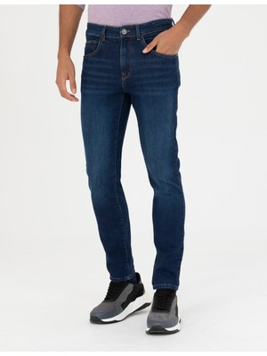 Pierre Cardin Erkek Lacivert Slim Fit Jean Pantolon 50278200-VR033