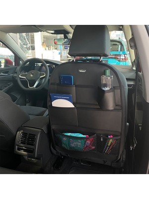 Deniz Tuning Chery Niche Lüks Deri Organizer Koltuk Arkası Düzenleyici Koruyucu Siyah 1 Adet