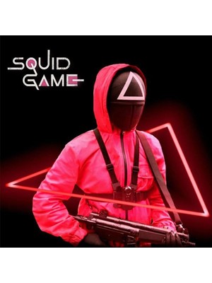 Durgunstore Orjinal Squid Game Maskesi Kalamar Oyun Maskesi Üçgen Ithal Ürün