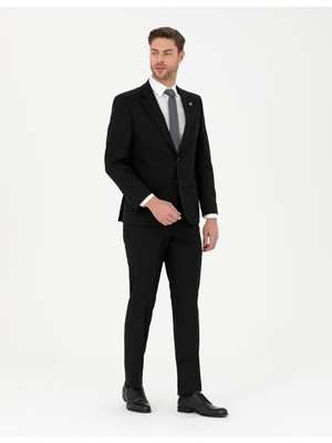 Pierre Cardin Erkek Siyah Slim Fit Takım Elbise 50291438-VR046