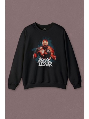So Cool Unisex Sweatshirt Brock Lesnar Wwe Ufc Amerikan Güreşi Spor Baskılı Sweatshirt