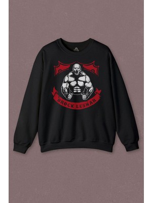 So Cool Unisex Sweatshirt Brock Lesnar Logo Wwe Ufc Amerikan Güreşi Spor Baskılı Sweatshirt