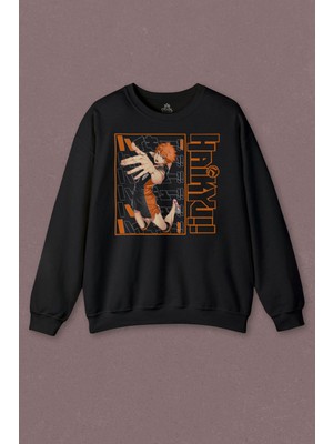 So Cool Unisex Sweatshirt Haikyuu Fly Anime Baskılı Sweatshirt