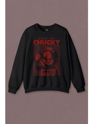 So Cool Unisex Sweatshirt Cult Of Chucky 1988 Korku Film Çaki Baskılı Sweatshirt