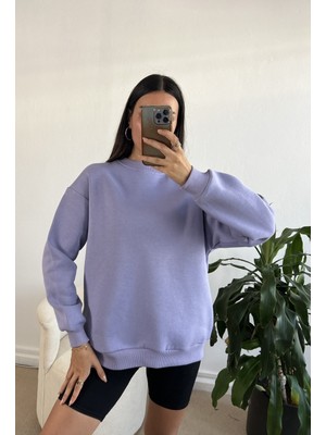 Minaaise Lila Basic Oversize Sweatshirt 26088