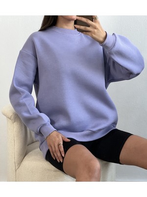 Minaaise Lila Basic Oversize Sweatshirt 26088