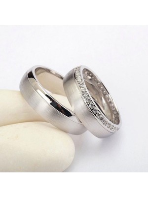 Öz Alyans Gümüş Bayan Alyans 925  (Bayan)