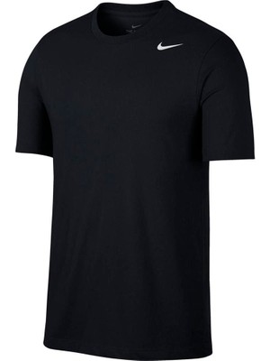 Nike M Nk Df Tee Dfc Crew Solid Erkek Siyah T-shirt Rahat Kesim ve Günlük Kullanım için Uygun  AR6029-010