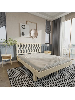 Siena New Model Doğal Çam Ahşap Karyola