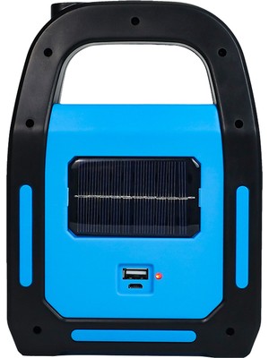 Powermaster HB-9707A-2 3 Kademeli USB Çıkışlı Şarj Edilebilir Solar Lamba