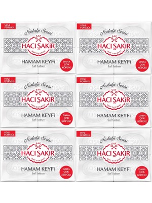 Hacı Şakir Sabun 800GR Hamam Keyfi (Nostalji Serisi) (6 Lı Set)