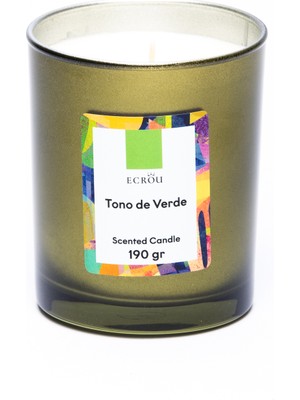 Ecrou Silindir Kutu Mum Tono De Verde 190 gr