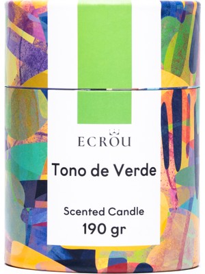 Ecrou Silindir Kutu Mum Tono De Verde 190 gr