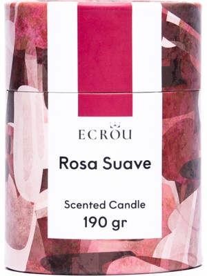 Ecrou Silindir Kutu Mum Rosa Suave 190 gr