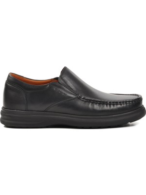 Dr. Flexer   020605 Siyah Deri Erkek Günlük Ayakkabı