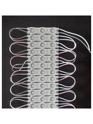 Erbay 1,5W Modül LED 12V Su Geçirmez 10 Adet 3 Lü Modül Led 