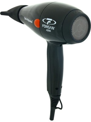 Fönsan Turbo Profesyonel 2200 Watt Siyah Fön Makinesi PRF-4200