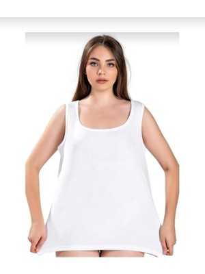 Jiber 640 Bayan Battal Geniş Askılı Atlet 6 Adet