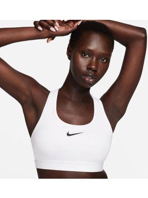 Nike DX6821-100 Swoosh Medium Support Kadın Bra