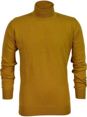 Raymons Erkek Spor Düz Balıkçı Yaka Kazak R21010 BGL-ST03179