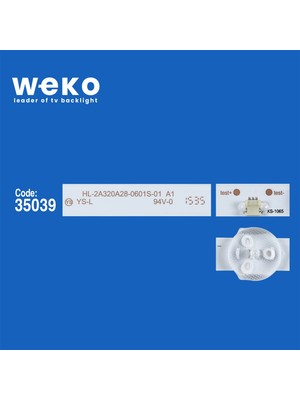 Wkset WKSET-5654 35039X3 HL-2A320A28-0601S-01 A0-A1 - 8D2A-320A-280600 3 Adet LED Bar