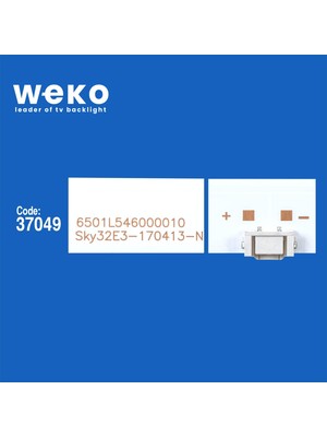 Wkset WKSET-6312 37049X3 Skyworth RF-AZ320E30-601S-02 A0  3 Adet LED Bar