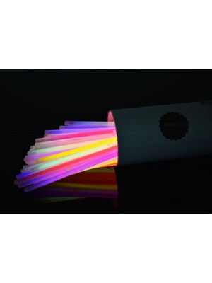 Durgunstore Karanlıkta Parlayan Fosforlu Glow Stick Taç Fosforlu Renkli Taç 6 Adet