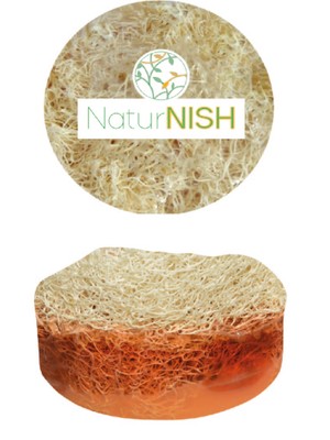 Natur Nish Doğal Yuvarlak Kabak Lifli Bal Eşek Sütü Özlü Sabun