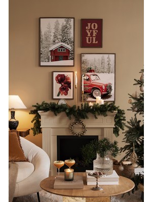 Artavessa 4 Parça Ahşap Çerçeve Görünümlü Mdf Tablo Seti