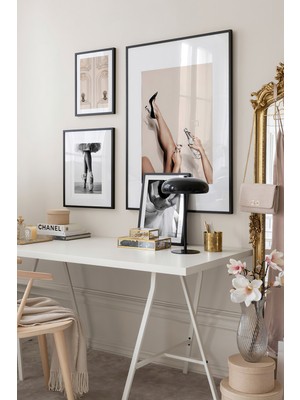 Artavessa 4 Parça Ahşap Çerçeve Görünümlü Mdf Tablo Seti