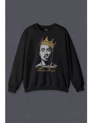 So Cool Unisex Sweatshirt Tupac Hip Hop Rap Music 2pac Baskılı Sweat