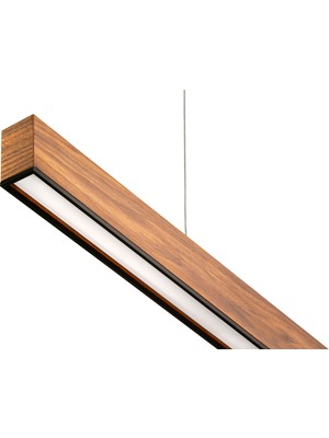 Woodlight Ahşap Aydınlatma Lineer 3000K(GÜN Işığı) Sarkıt LED Armatür Linear Aydınlatma