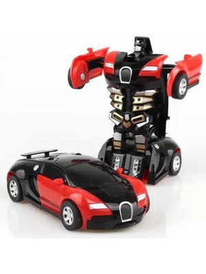 Layfhex Transformers Oyuncak Araba Bumblebee Robota Dönüşebilen Kırmızı