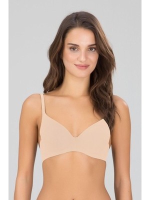Kom Dorına Toparlayıcı Balenli Soft Cup Sütyen Ten Renkli
