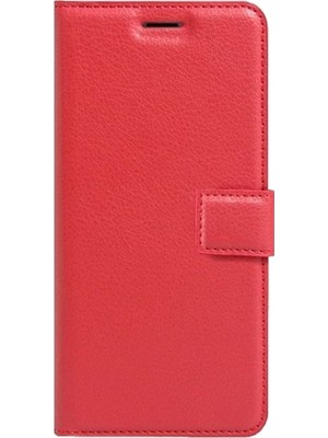 Gpack Vivo V29 5g Kılıf Delüx Cüzdan Kartvizitli Standlı Kopçalı Kırmızı