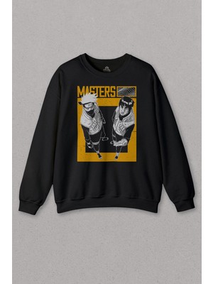 So Cool Unisex Sweatshirt Naruto Kakashi Masters Anime Dizi Ustalar Japonca Baskılı Sweat