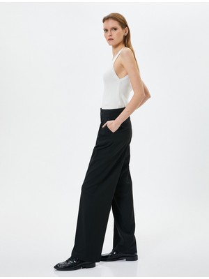 Koton Bol Paça Pantolon Yüksek Bel Cep Detaylı