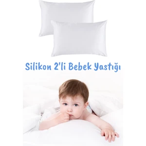Elyaf Sepeti 2'li Silikon Bebek Yastığı 25x35 cm