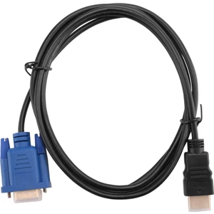 Pc Için 1.8m Mavi Hdtv HDMI - VGA HD15 Erkek Adaptör Kablosu Dönüştürücü (Yurt Dışından)