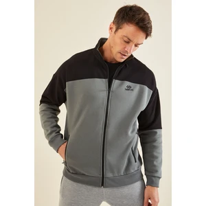 Tommy Life Haki Fermuarlı Erkek Sweatshirt - 88314