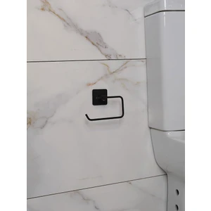 Alper Banyo Jasmin Kare Yapışkanlı Siyah Açık Tuvalet Kağıtlığı Wc Kağıtlık Tuvalet Kağıdı Askısı