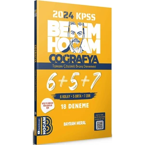 Benim Hocam Yayınları 2024 KPSS Coğrafya Tam Çözümlü 18 Deneme Sınavı Seti – Tüm Adaylar İçin Eksiksiz Hazırlık