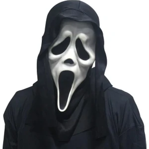 Maske Yetişkin Çığlık Kostüm Lateks Maske Cadılar Bayramı Cosplay Korku Hayalet Yüz Kostüm Korkunç Zor Komik Kostüm Aksesuarları Sahne (Yurt Dışından)