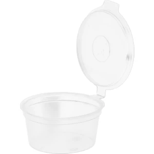 Ambalaj Pazarı Sert Plastik Kendinden Kapaklı Sos Kabı 30 cc - 50 Adet