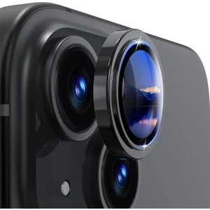 Apple iPhone 15 Uyumlu Safir Kamera Lens Koruyucu Orijinal Kenarı Çıkıntılı Model Uygulama Aparatlı