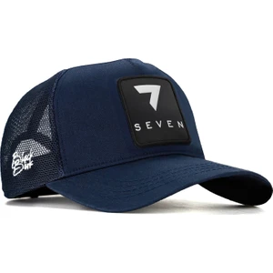 V1 Trucker 7 Numara - 5 Kod Logolu Unisex Lacivert Şapka (Cap)