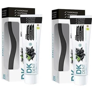 Dk Dent Dkdent Vegan Aktif Karbonlu Florürsüz Diş Macunu 75 Ml Diş Fırçası Li X 2 Adet